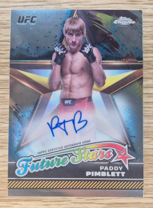 2024 Topps Chrome UFC Paddy Pimblett Autograph Future Stars Auto #FSA-PPI