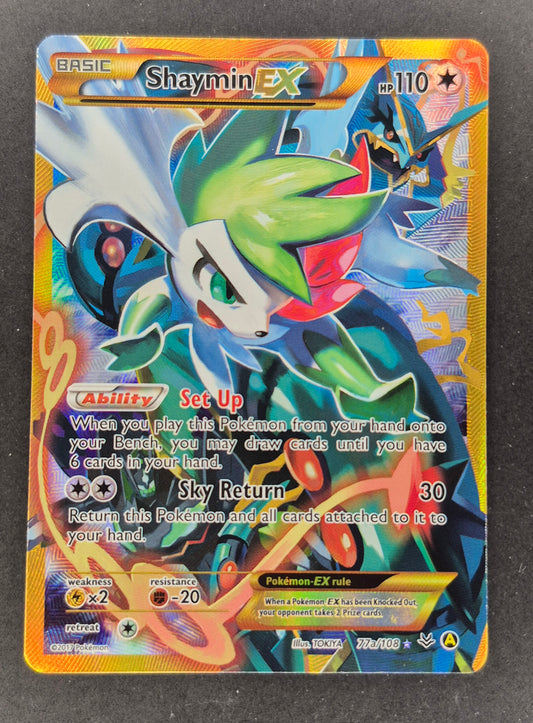 Pokemon TCG Shaymin EX 77a/108 Ultra Rare Alternate Art Promo - MP