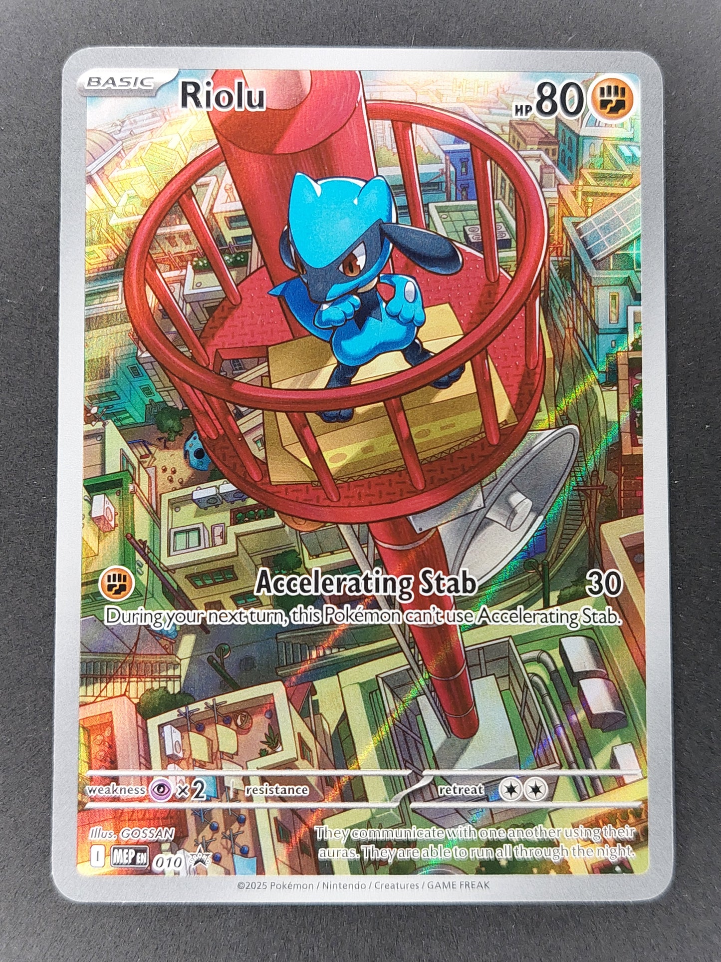 2025 Pokemon Riolu Black Star Promo MEP 010
