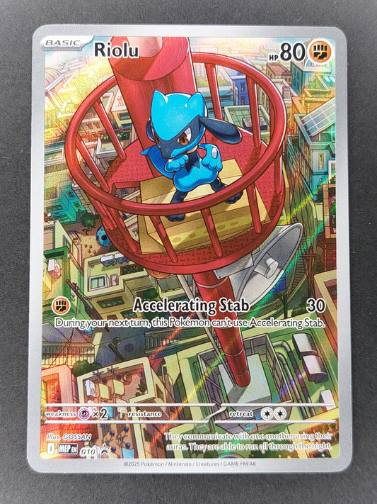 2025 Pokemon Riolu Black Star Promo MEP 010