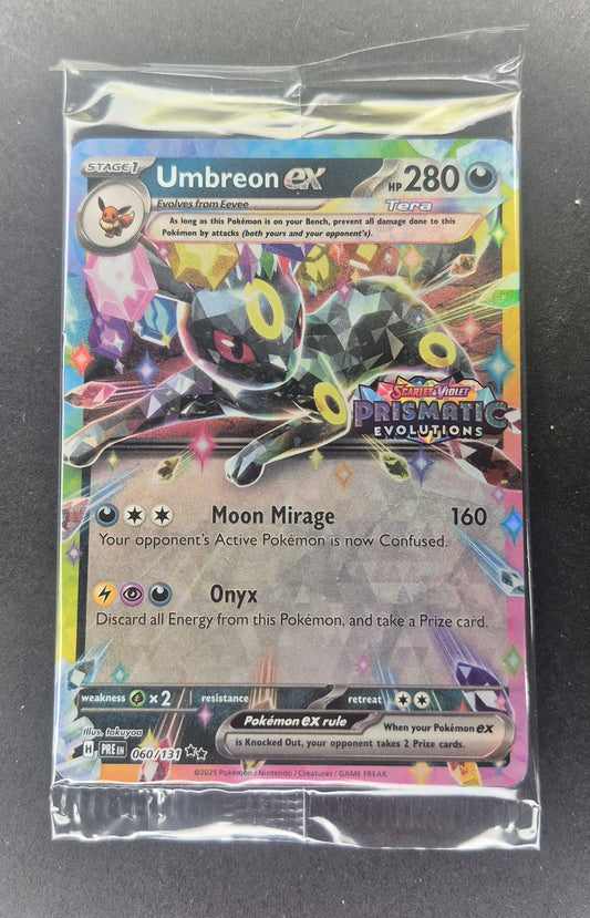 Pokemon Prismatic Evolutions Umbreon EX Stamped Promo(Sealed) 060/131 NM