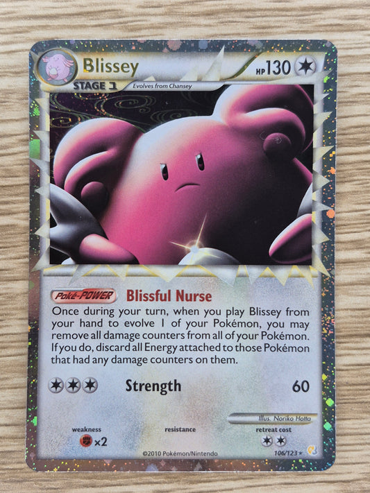 Pokémon TCG Blissey Prime Heartgold & Soulsilver 106/123 Holo Rare NM