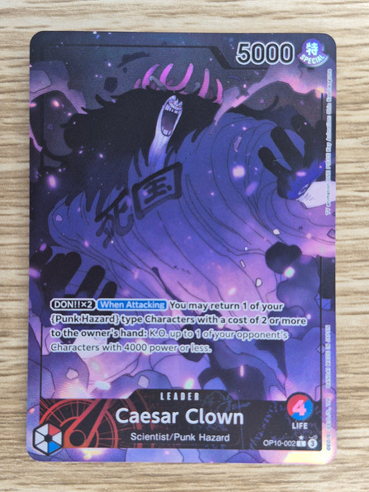 Caesar Clown - OP10-002 - L Parallel - Royal Blood - ONE PIECE Card - English LP