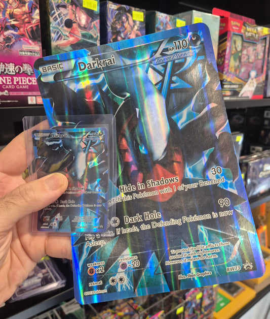 Pokemon 2013 DARKRAI BW73 Full Art Black Star Promo Team Plasma LP+ Large Promo MP