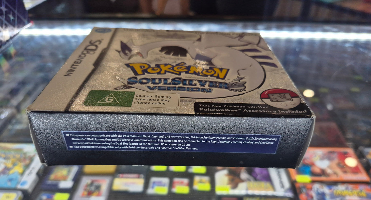 2010 Nintendo DS Pokémon Soul Silver Version in Box w/pokewalker