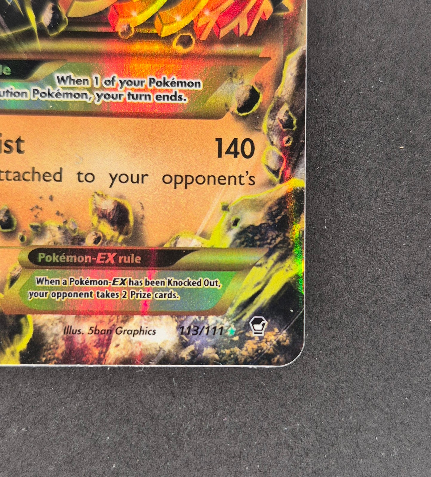 2016 Pokemon M Lucario EX (Secret) 113/111 XY - Furious Fists Holo LP