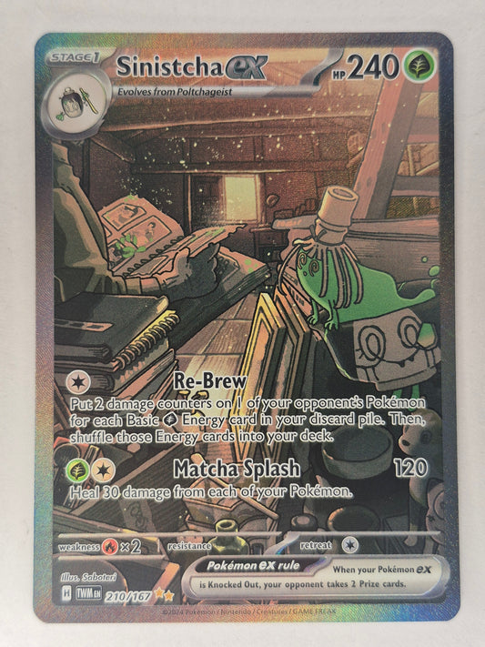 Sinistcha Ex - 210/167 - Twilight Masquerade SIR Pokemon NM
