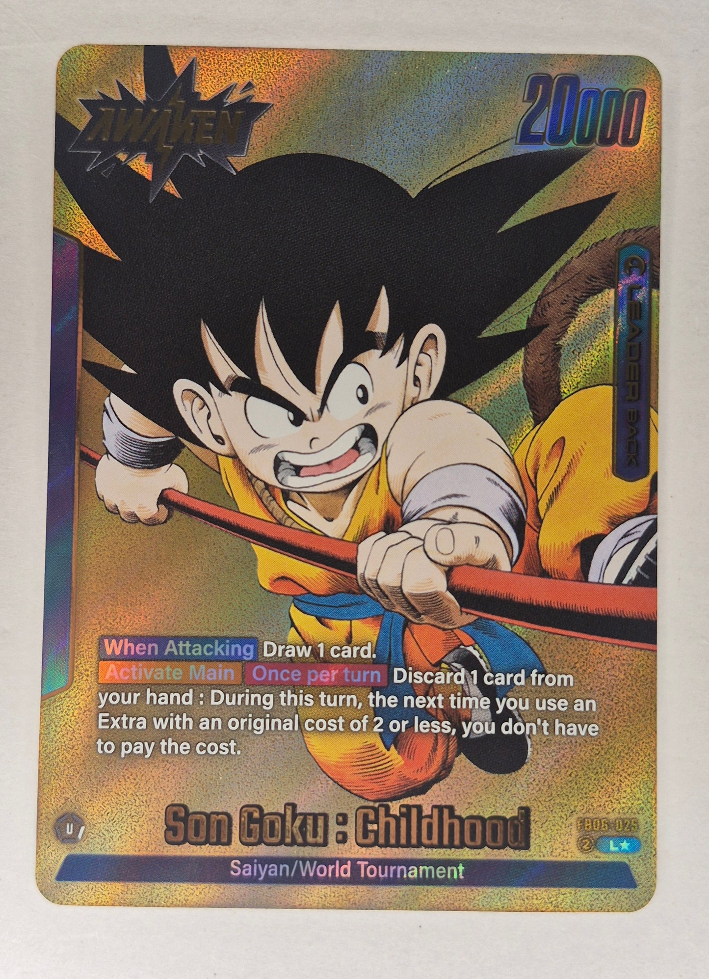 Son Goku : Childhood - FB06-025 (Gold) - Manga Booster 01 (SB01)NM