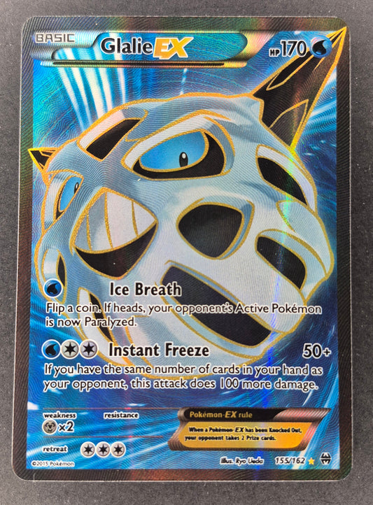 Pokémon TCG Glalie-EX Breakthrough 155/162 Holo Full Art LP