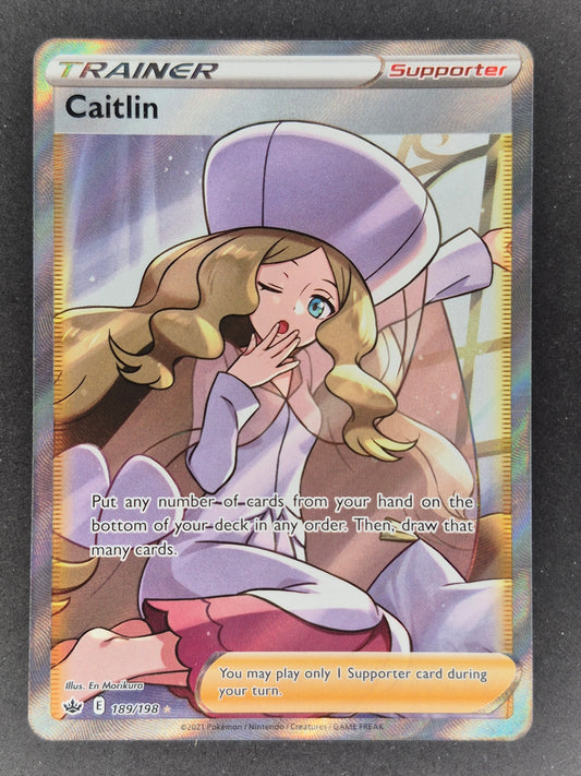 Caitlin Full Art 189/198 NM Pokémon TCG Chilling Reign Holo Trainer NM