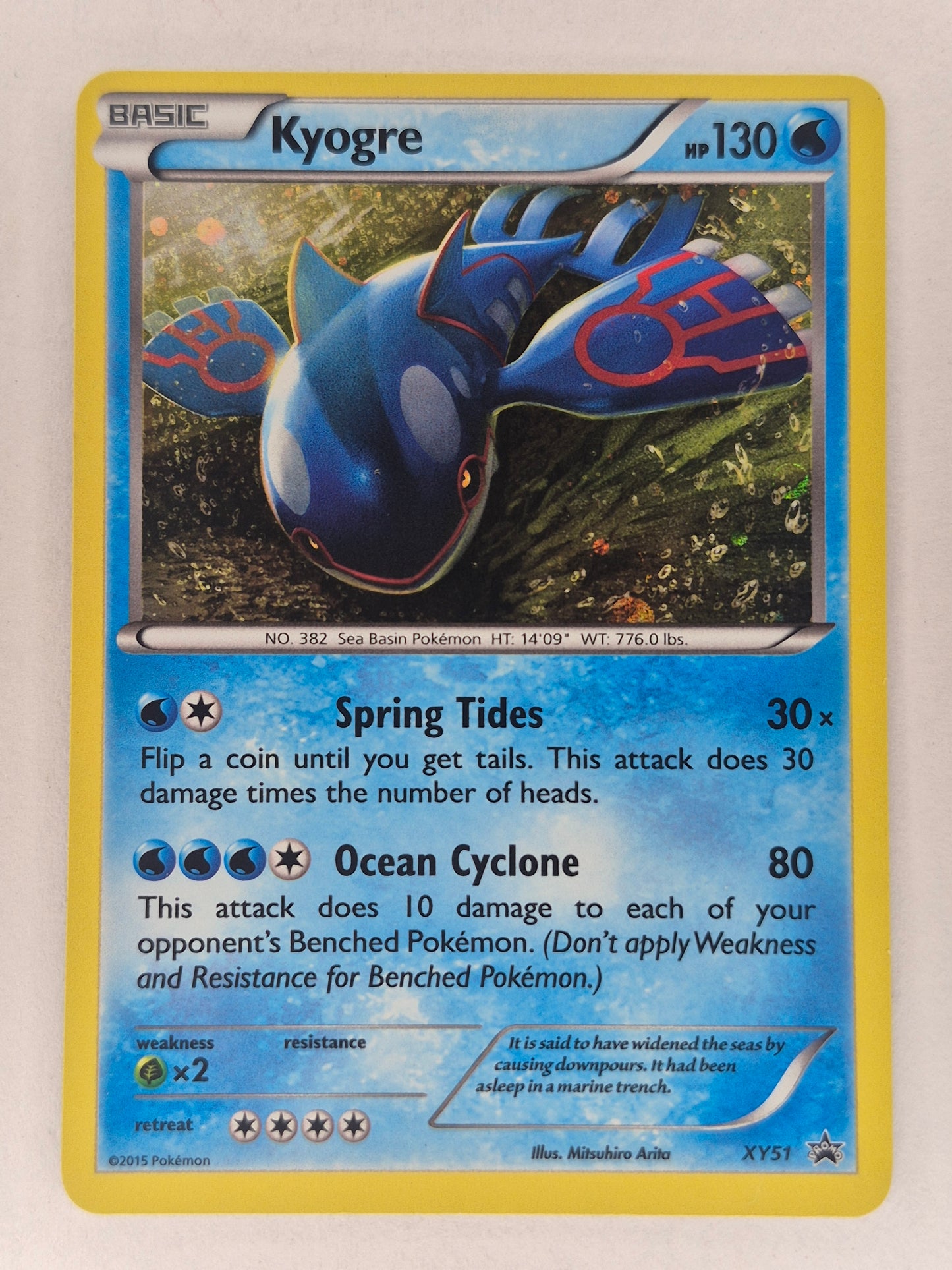 Kyogre - XY51 - Promo - XY Black Star Promo -2015 Pokemon LP
