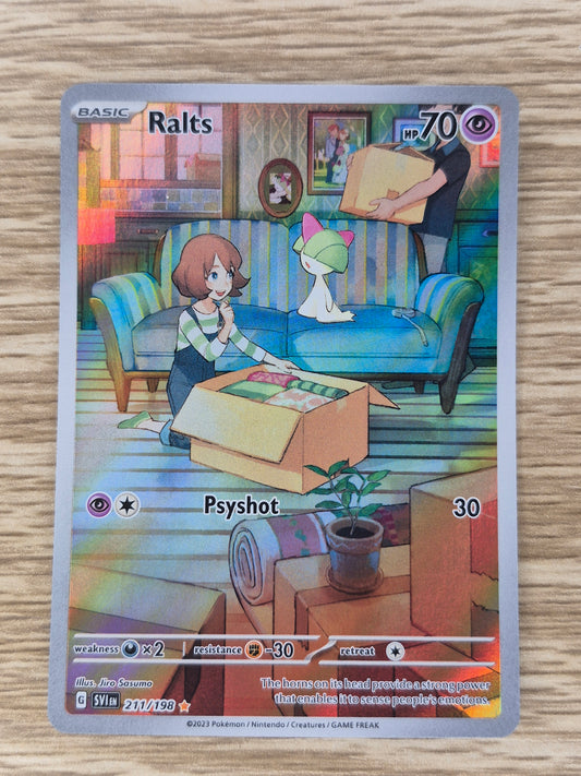 Pokémon TCG Ralts Scarlet & Violet Base Set 211/198 Holo Illustration Rare