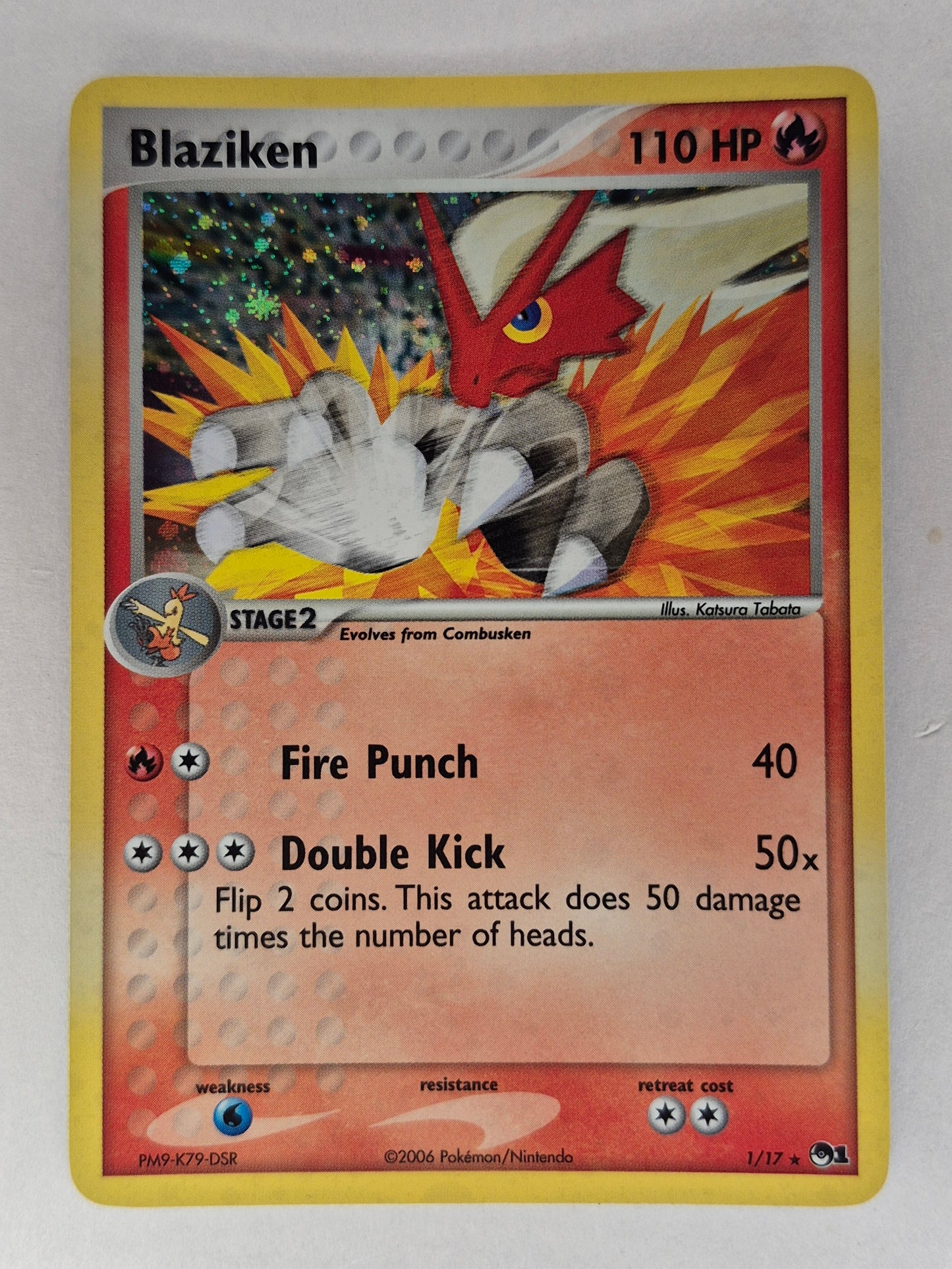 Pokémon 2006 Blaziken OP RARE PROMO Holo 1/17 LP
