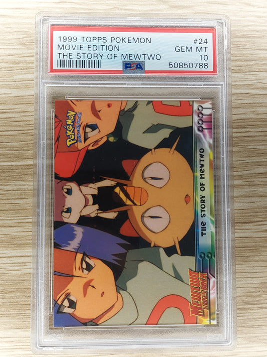 1999 Pokemon The Story Of Mewtwo Topps Mewtwo Strikes Back PSA 10