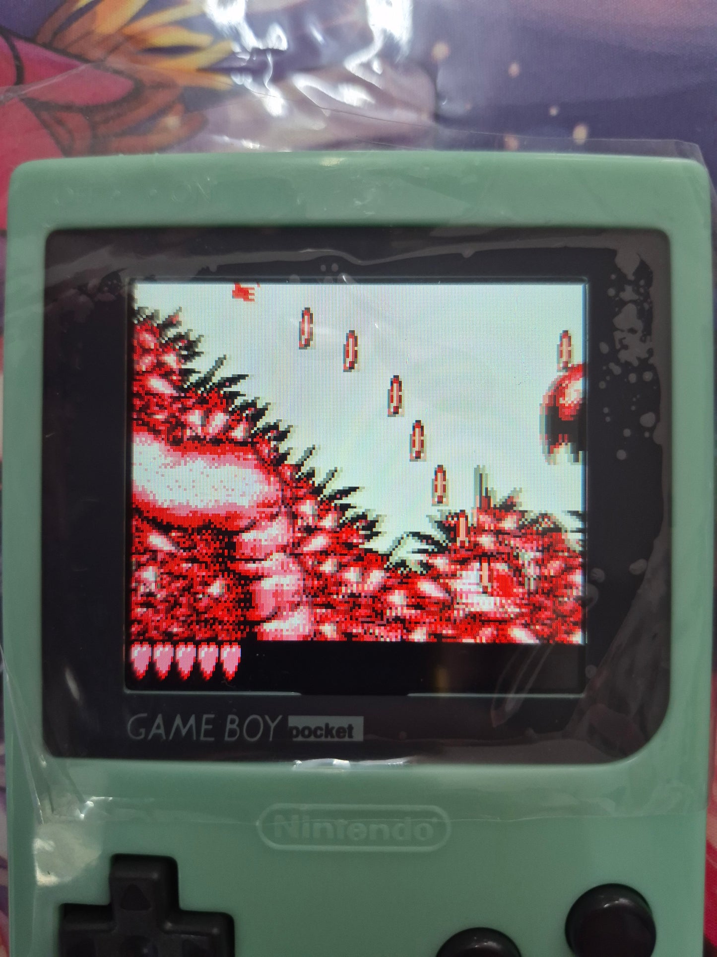 Nintendo Game Boy Pocket. Backlight 🚀 (IPS LCD Multi Colour Screen)Mint Green Case