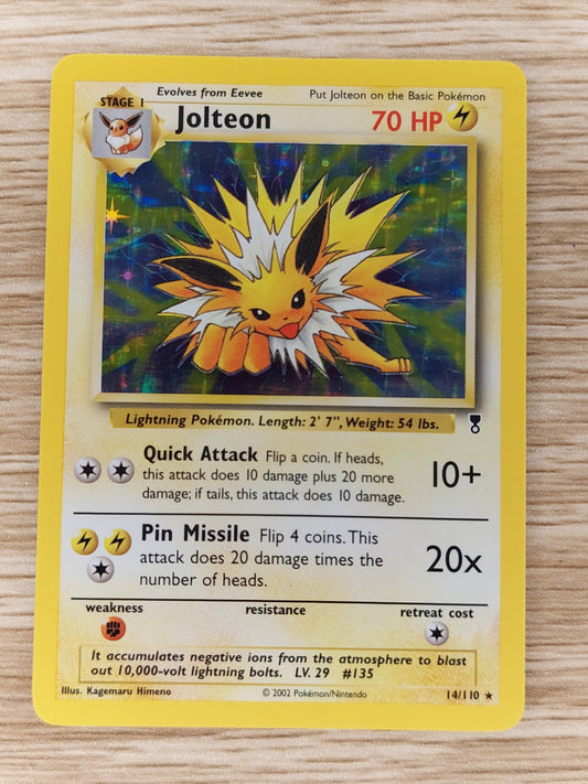 Pokemon 2002 Jolteon Legendary Collection Holo Rare 14/110 NM