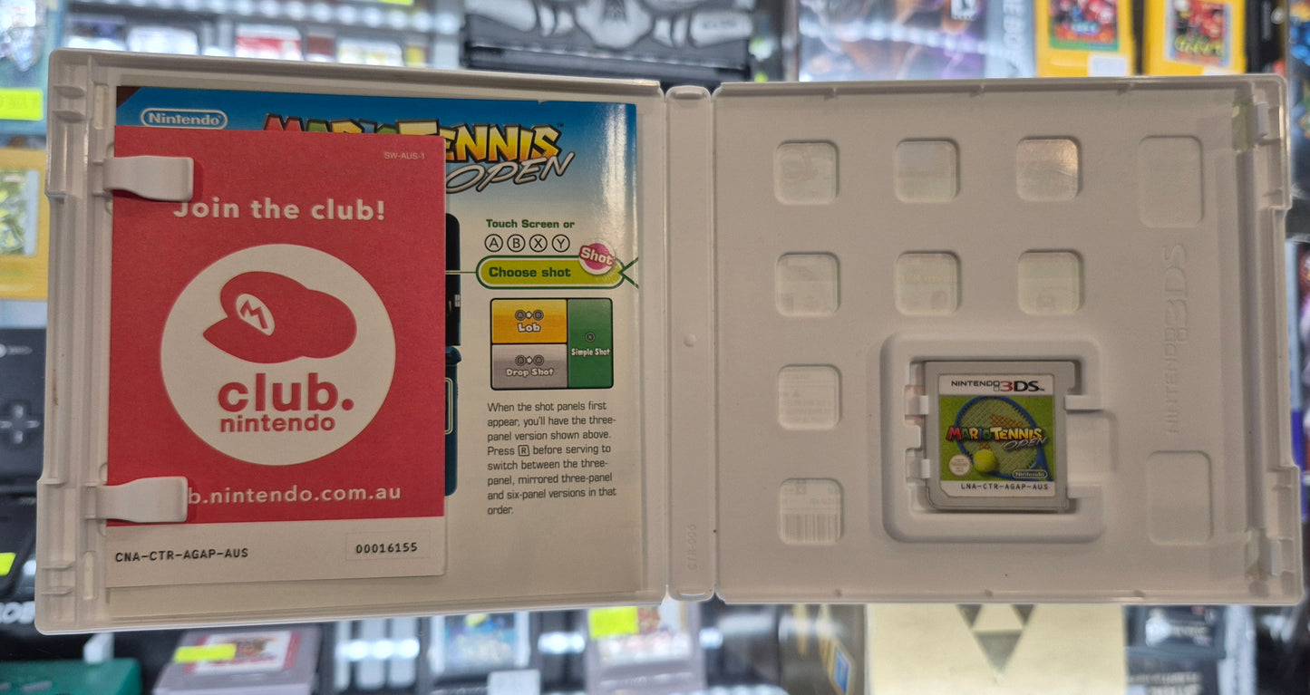 Mario Tennis Open Nintendo 3DS 2DS Game Complete With Manual Tested