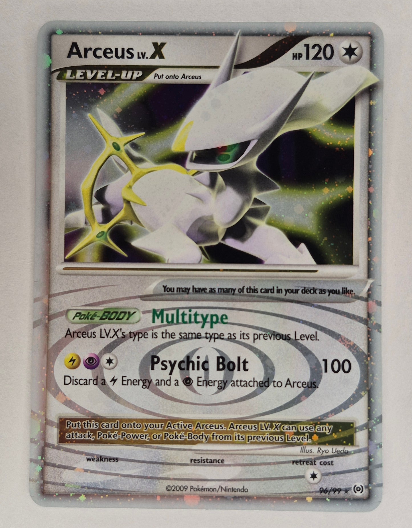 2009 Arceus Lv.X 96/99 Holo Rare Platinum Arceus - Pokemon NM