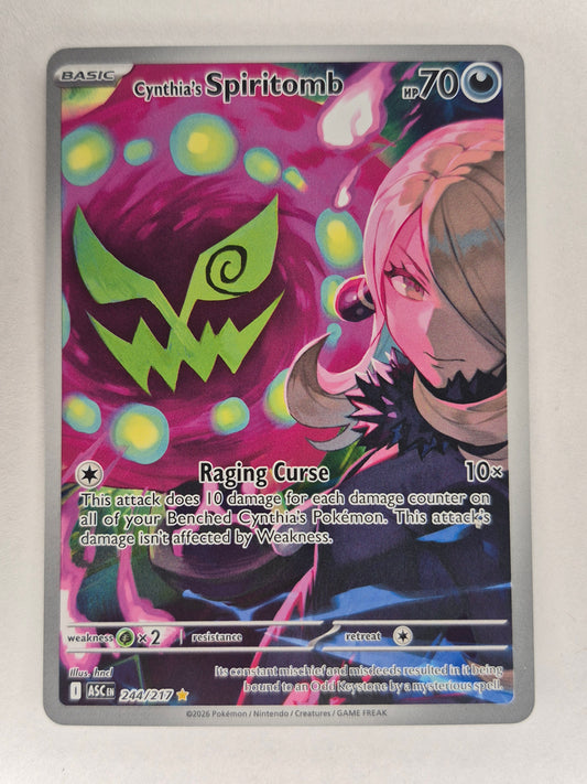 Pokemon TCG Cynthia’s Spiritomb 244/217 IR |Ascended Heroes | NM