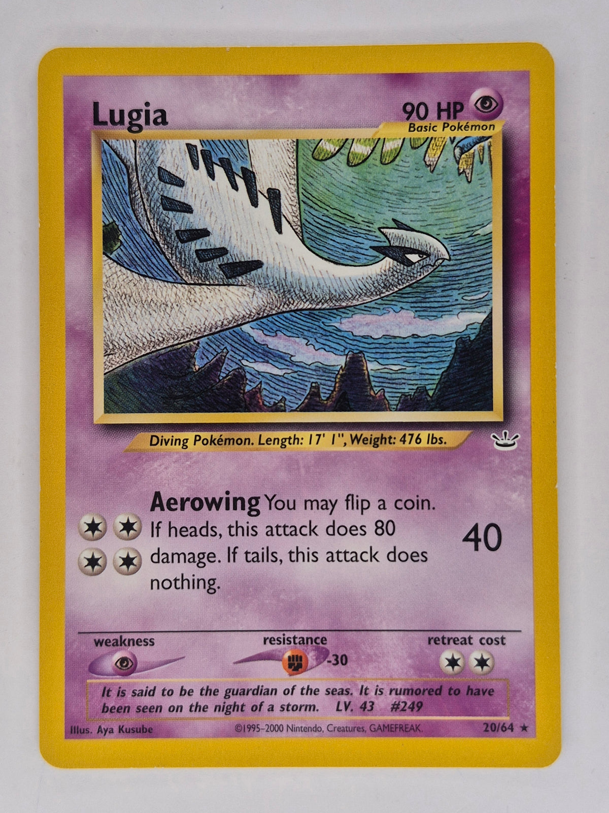 Lugia 20/64 Neo Revelation 2001 - Pokemon TCG NM