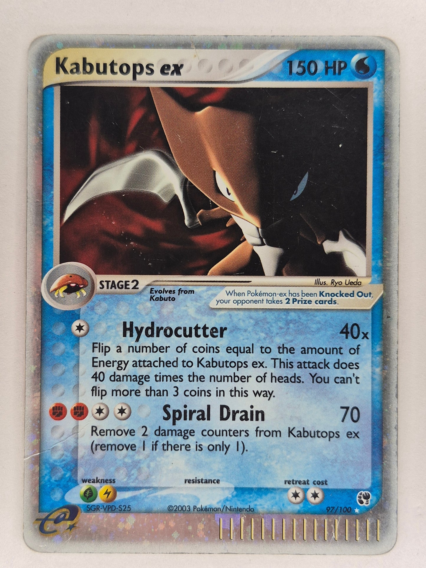 2003 Pokemon Kabutops EX 97/100  Sandstorm MP