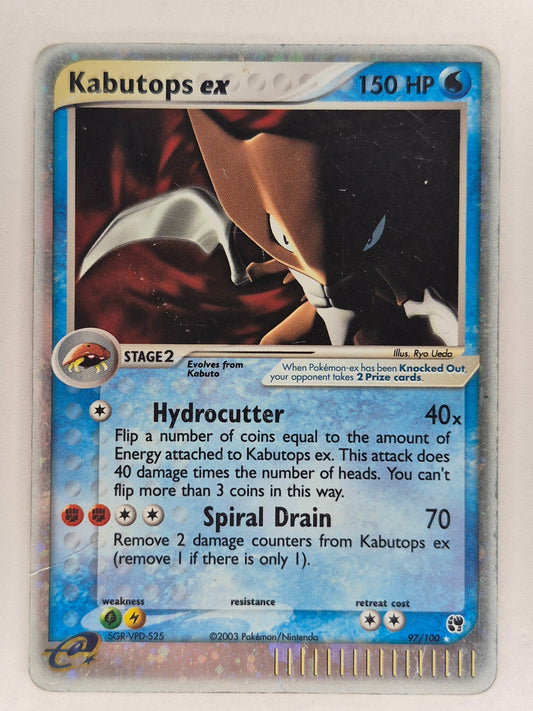 2003 Pokemon Kabutops EX 97/100  Sandstorm MP