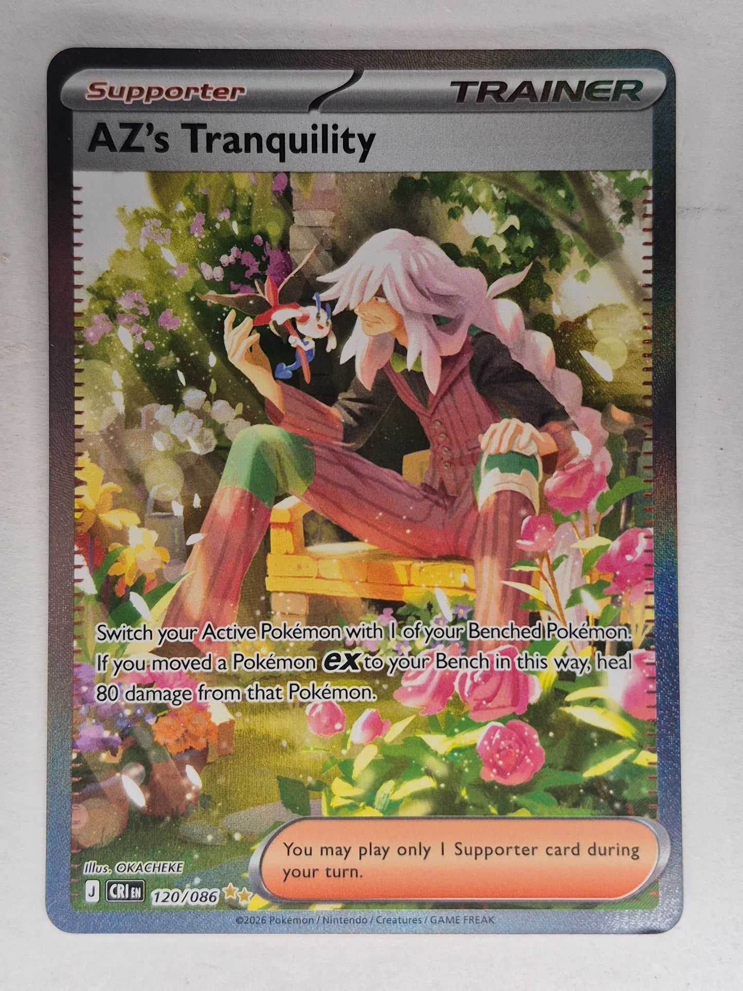 AZ's Tranquility 120/086 Holo Chaos Rising Pokemon Holo NM