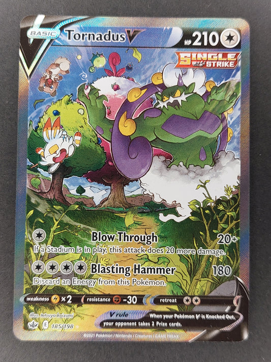 2021 Pokemon Tornadus V Alternate Art Chilling Reign 185/198