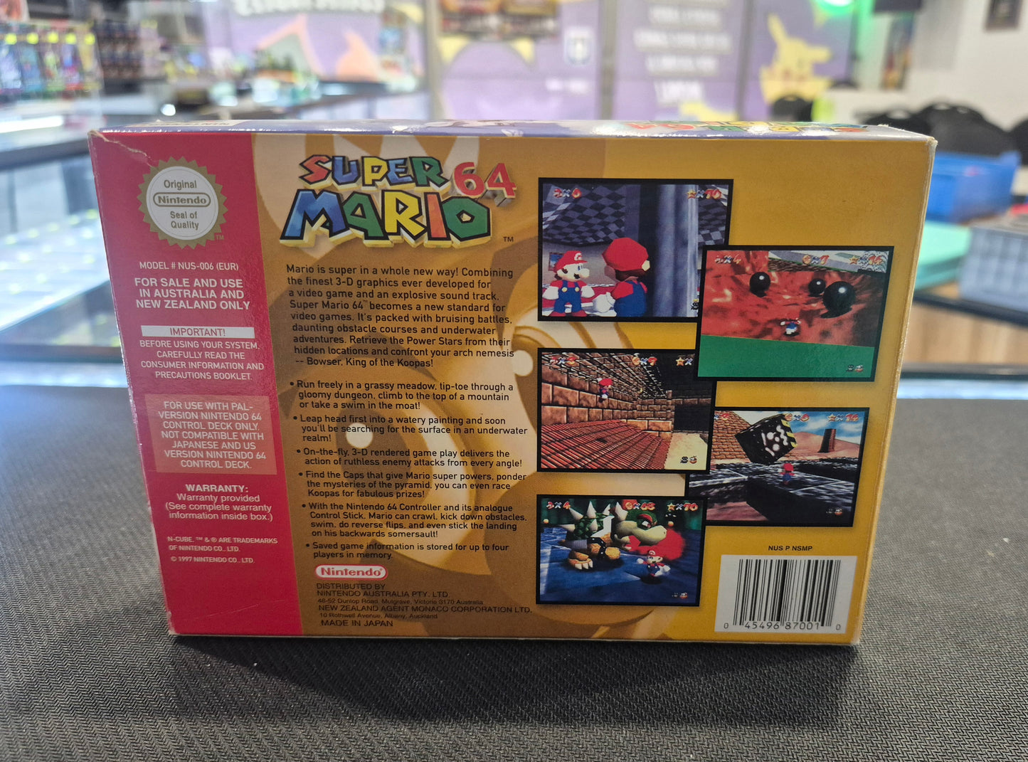 SUPER MARIO 64 NINTENDO 64 1997. PAL COMPLETE IN BOX
