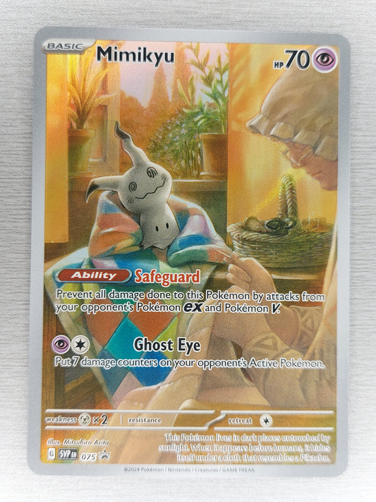 Pokemon 2024 Mimikyu Black Star Promo Paldean Fates SVP 075