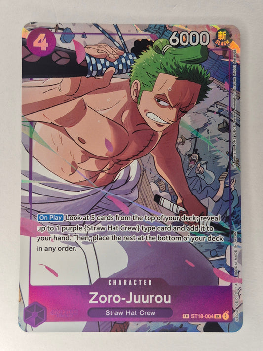 Zoro-Juurou - ST18-004 - Treasure Rare - English - One Piece TCG NM