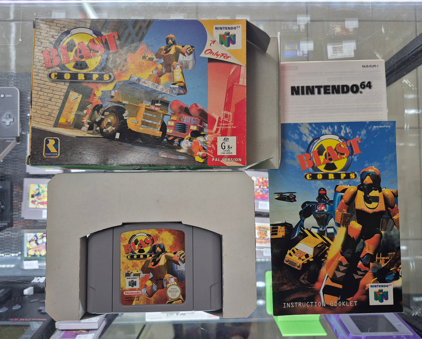 Nintendo N64 Blast Corps (1997) 100% Complete in Box Cart like New(AUS PAL)