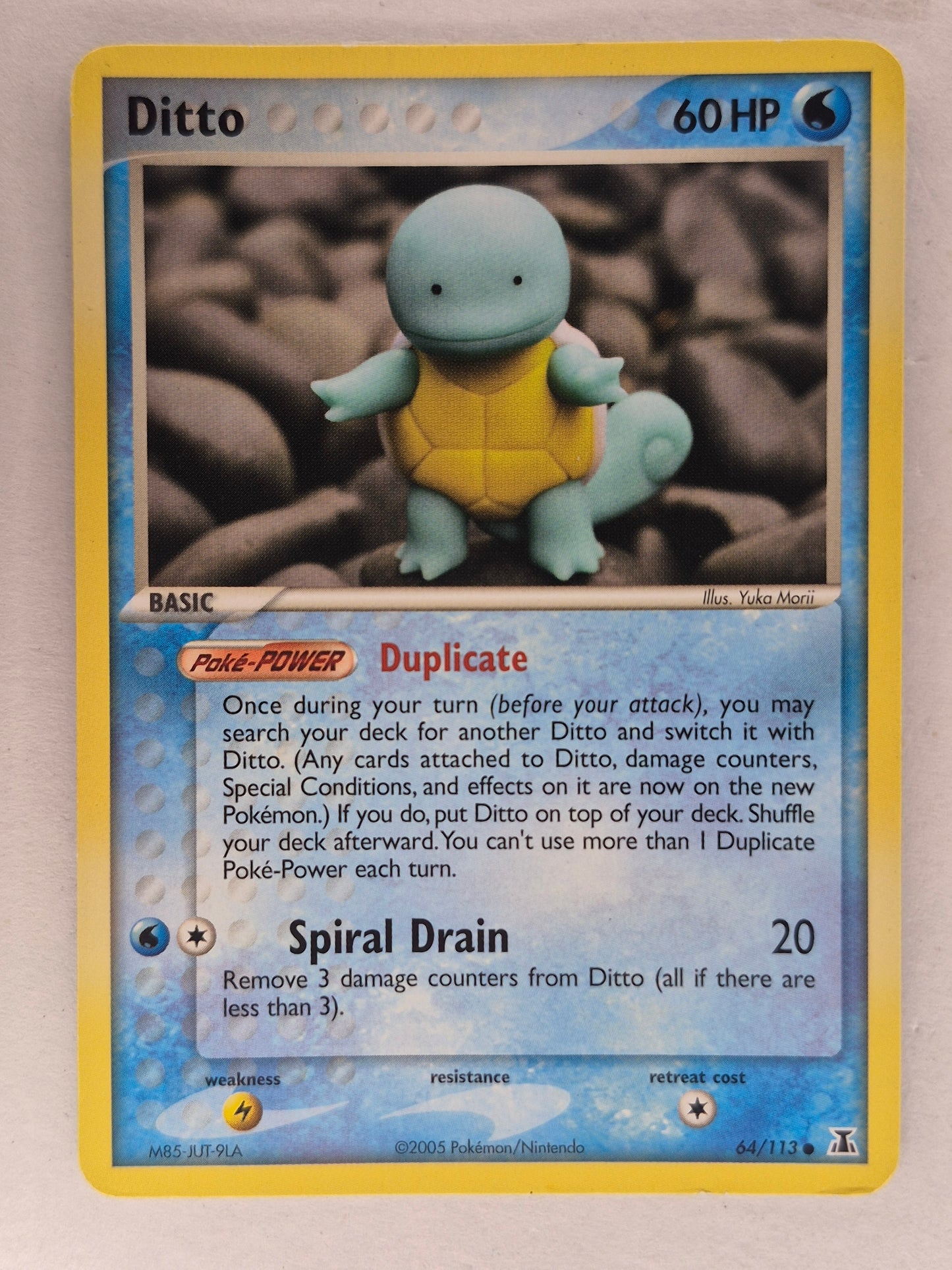 Ditto (Squirtle) 64/113 Common Delta Species Yuka Morii Pokemon LP/MP