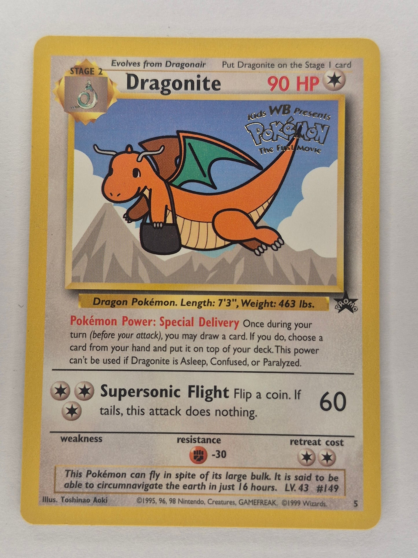 1999 Dragonite (Movie Promo) 05/53 WOTC Promo Regular Pokemon NM
