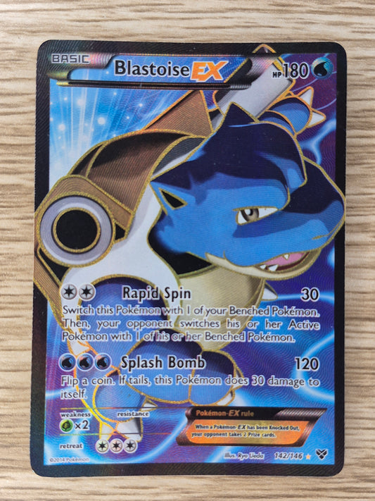 Pokémon TCG Blastoise-EX XY 142/146 Holo Full Art HP/DMG