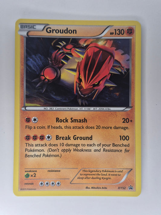 2015 Groudon (Cosmos Holo) Holo Pokémon XY Black Star Promo #XY52 LP