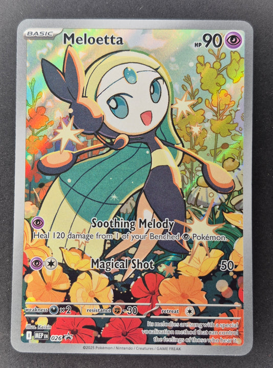 Meloetta 026 Illustration Rare Promo 2 Pokémon Mega Evolution Meloetta MEP 026