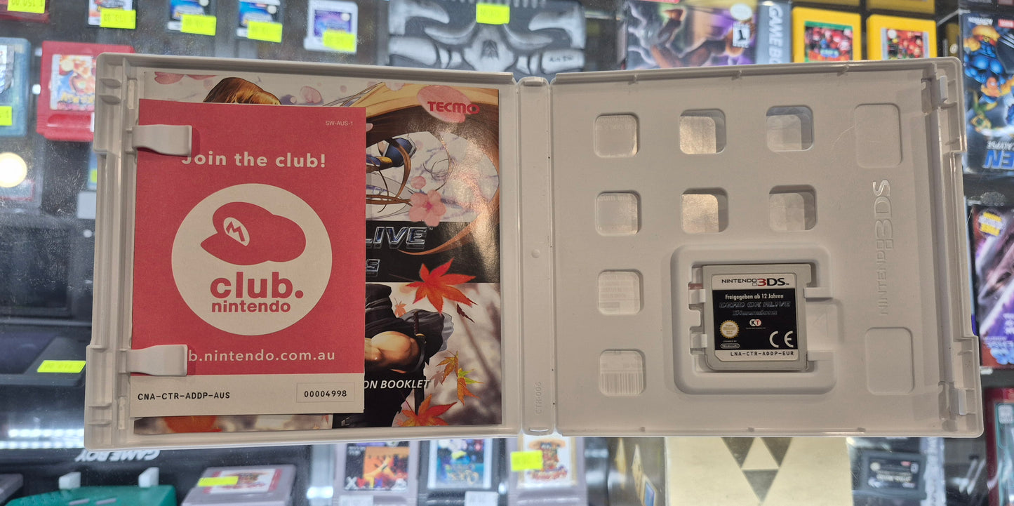 Nintendo 3DS 2DS Dead Or Alive Dimensions Video Game AU Release Used VGC Tested