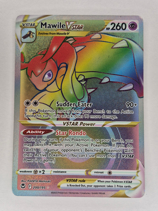 Pokemon Mawile VStar 200/195 Rainbow Secret Rare Silver Tempest NM