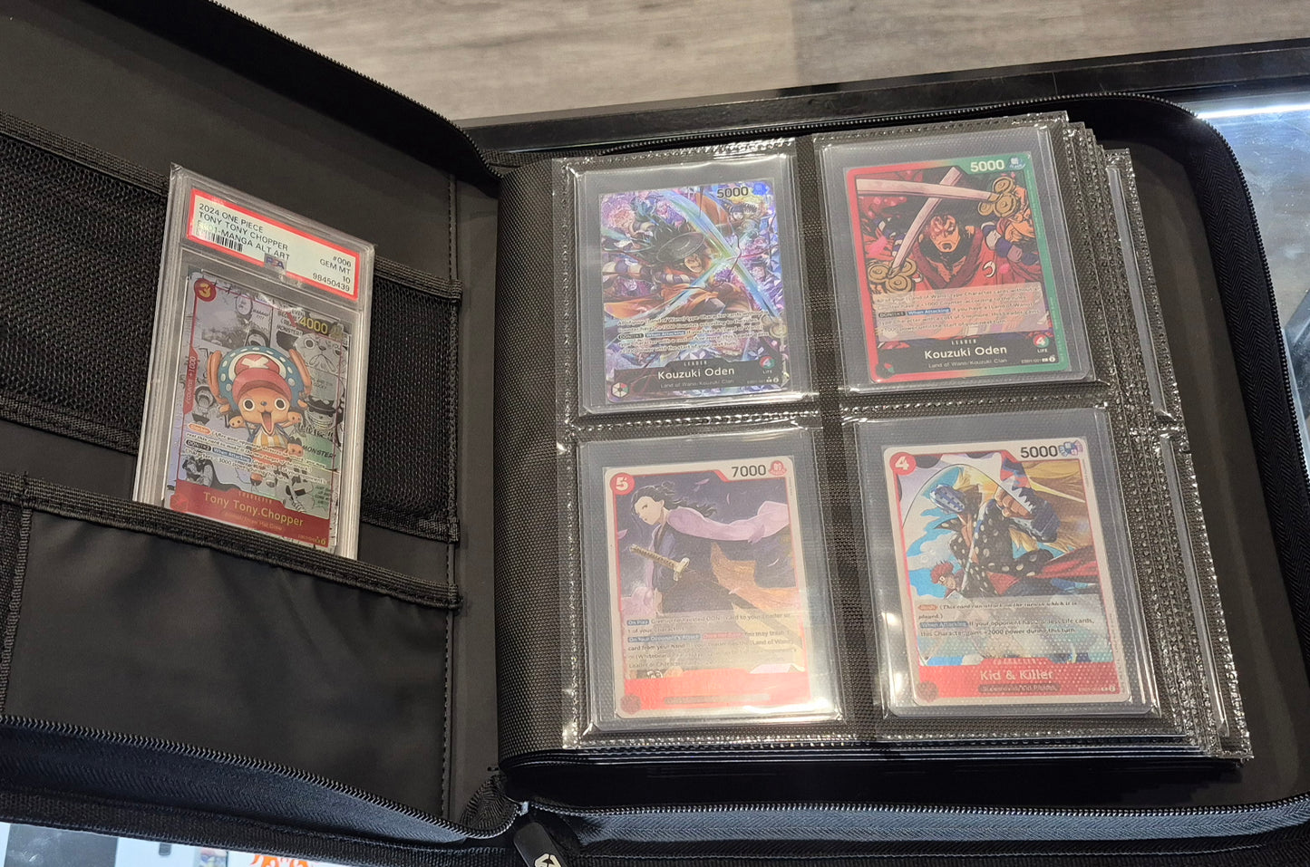 2024 One-Piece EB-01 Master Set inc,Tony,Tony Chopper Manga PSA 10 - Top Loader Binder.