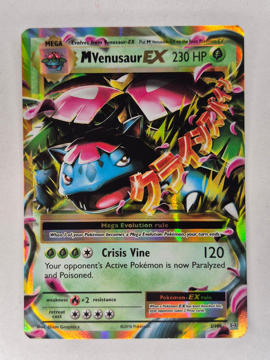 2016 POKEMON XY EVOLUTIONS 2/108  M VENUSAUR EX LP
