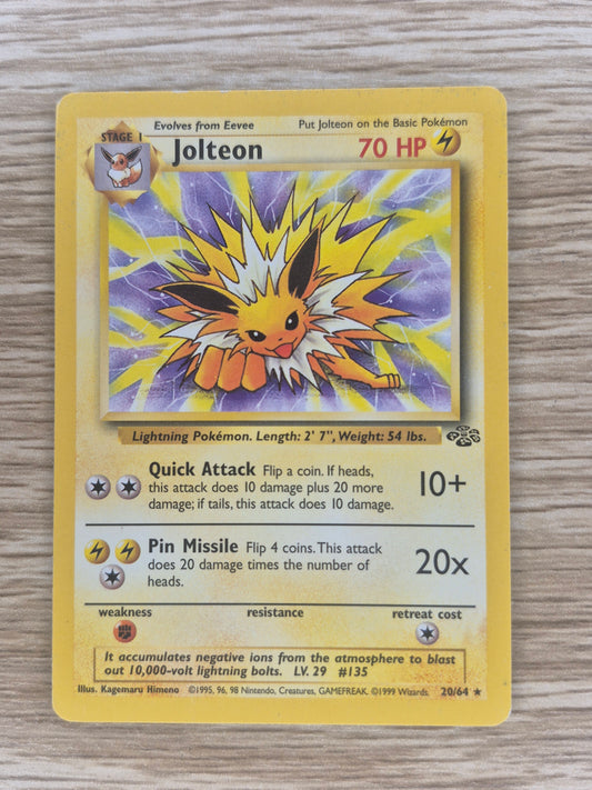 1999 Pokémon Jungle 20/64 Jolteon Non holo MP