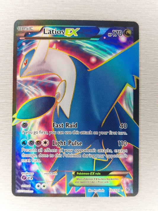 Pokemon Latios EX 101/108 Full Art Ultra Rare XY Roaring Skies MP