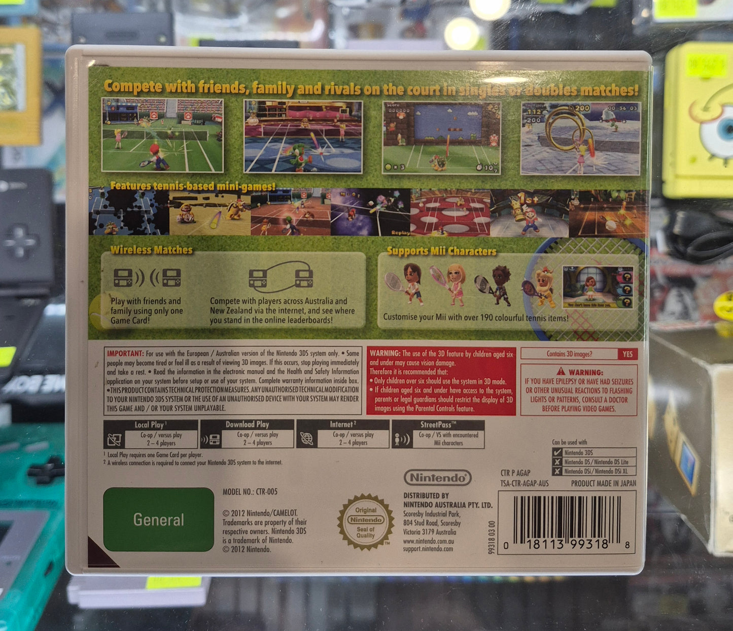 Mario Tennis Open Nintendo 3DS 2DS Game Complete With Manual Tested