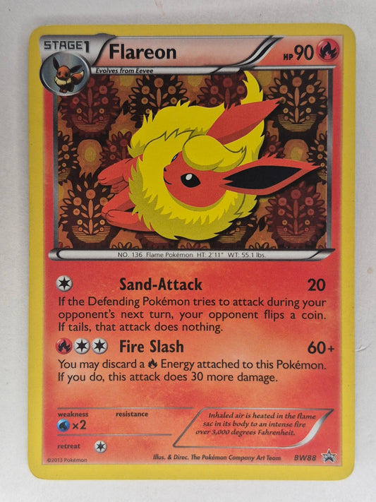 Flareon BW88 - Black & White Promo Holo Pokemon TCG MP