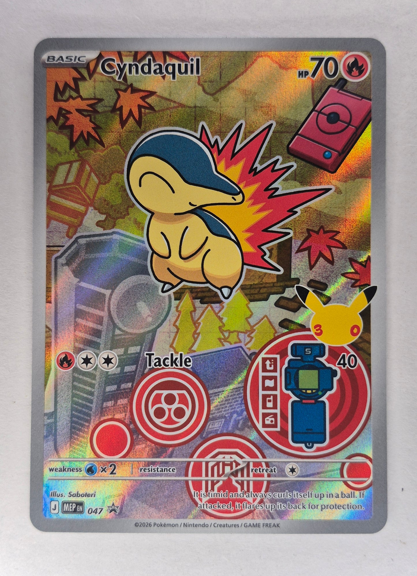 Cyndaquil MEP 047 Promo Holo Pokemon Card NM