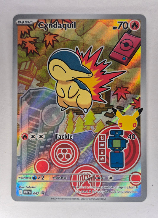 Cyndaquil MEP 047 Promo Holo Pokemon Card NM