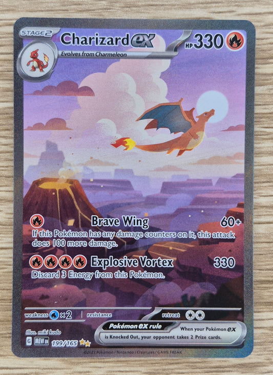 2023 Pokemon S&V 151 - 199/165 Charizard EX Special Illustration Rare NM