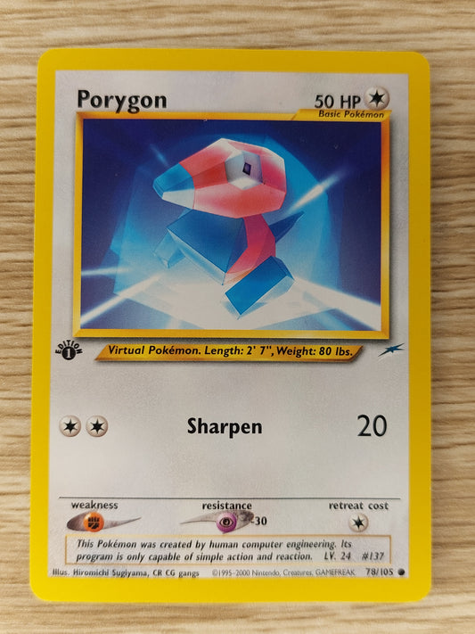 Pokemon 2000 Porygon Neo Destiny 1st Edition Common 78/105
