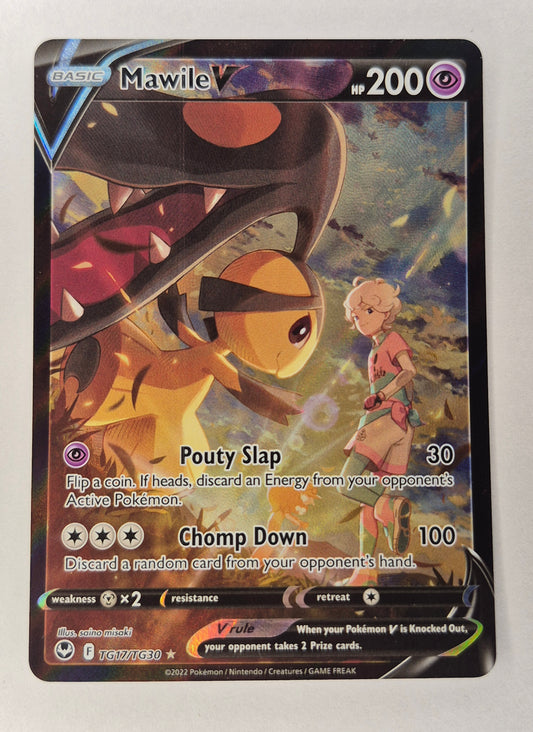 Pokémon TCG Mawile V  Silver Tempest Trainer Gallery Tg17/Tg30